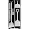5S Supplies 5S Housekeeping Shadow Board Broom Station Version 5- Black Board / Gray Shadows  With Broom HSB-V5-BLACK/GRAY-KIT - alternate 1